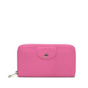 Longchamp Le Pliage Cuir Zip Around Wallet